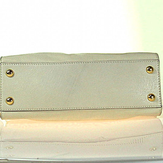 MICHAEL KORS Handbag Calfskin white 2WAY Shoulder Bag leather Women Used Authentic