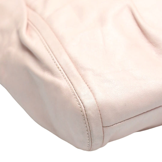 COACH Handbag 13416 leather pink 2way Calfskin Back Hoodie Leather Women Used Authentic