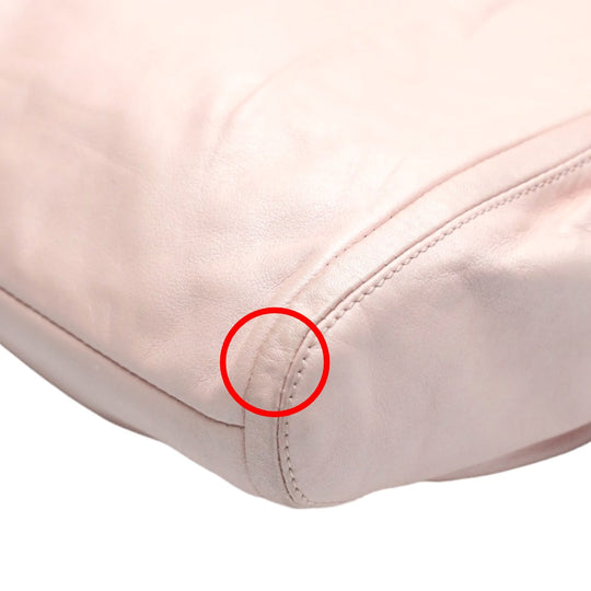 COACH Handbag 13416 leather pink 2way Calfskin Back Hoodie Leather Women Used Authentic