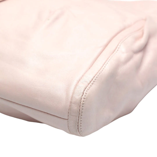 COACH Handbag 13416 leather pink 2way Calfskin Back Hoodie Leather Women Used Authentic