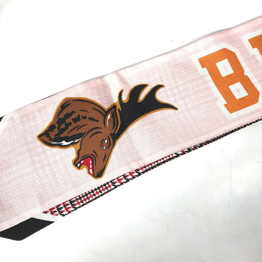 BURBERRY scarf 8037524 silk pink logo Women Used Authentic