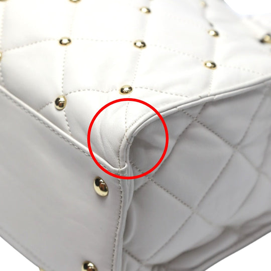 MICHAEL KORS Handbag Calfskin white 2WAYShoulder Bag Women Used Authentic