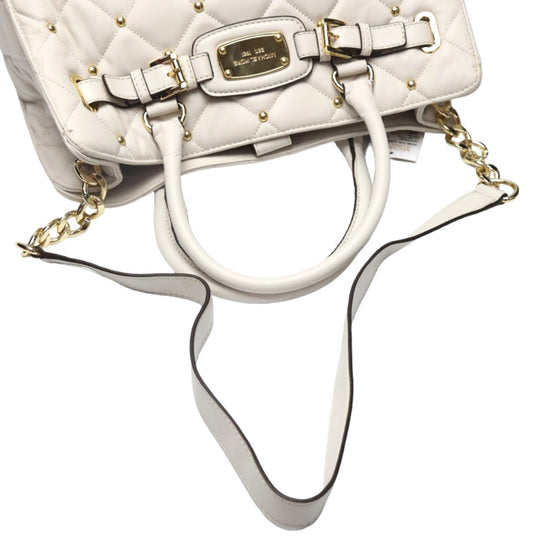 MICHAEL KORS Handbag Calfskin white 2WAYShoulder Bag Women Used Authentic