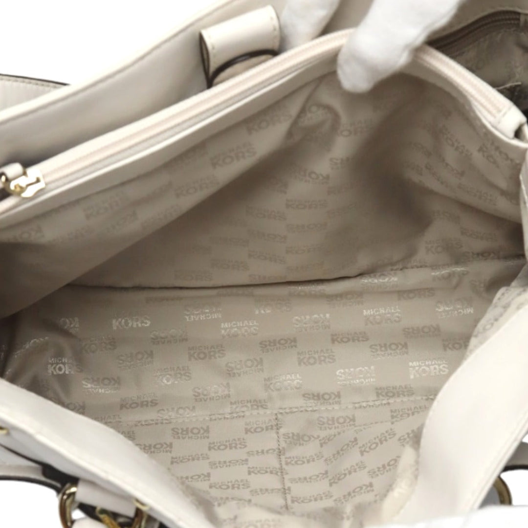 MICHAEL KORS Handbag Calfskin white 2WAYShoulder Bag Women Used Authentic