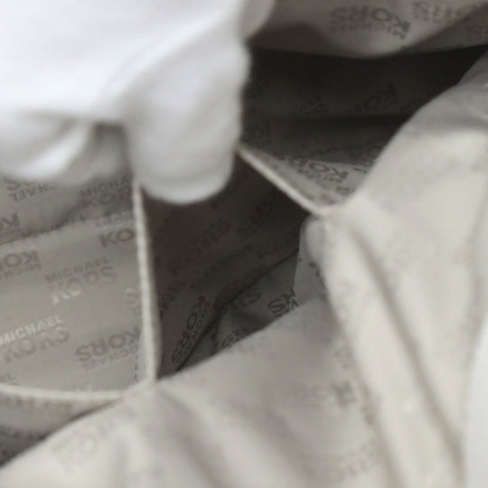 MICHAEL KORS Handbag Calfskin white 2WAYShoulder Bag Women Used Authentic