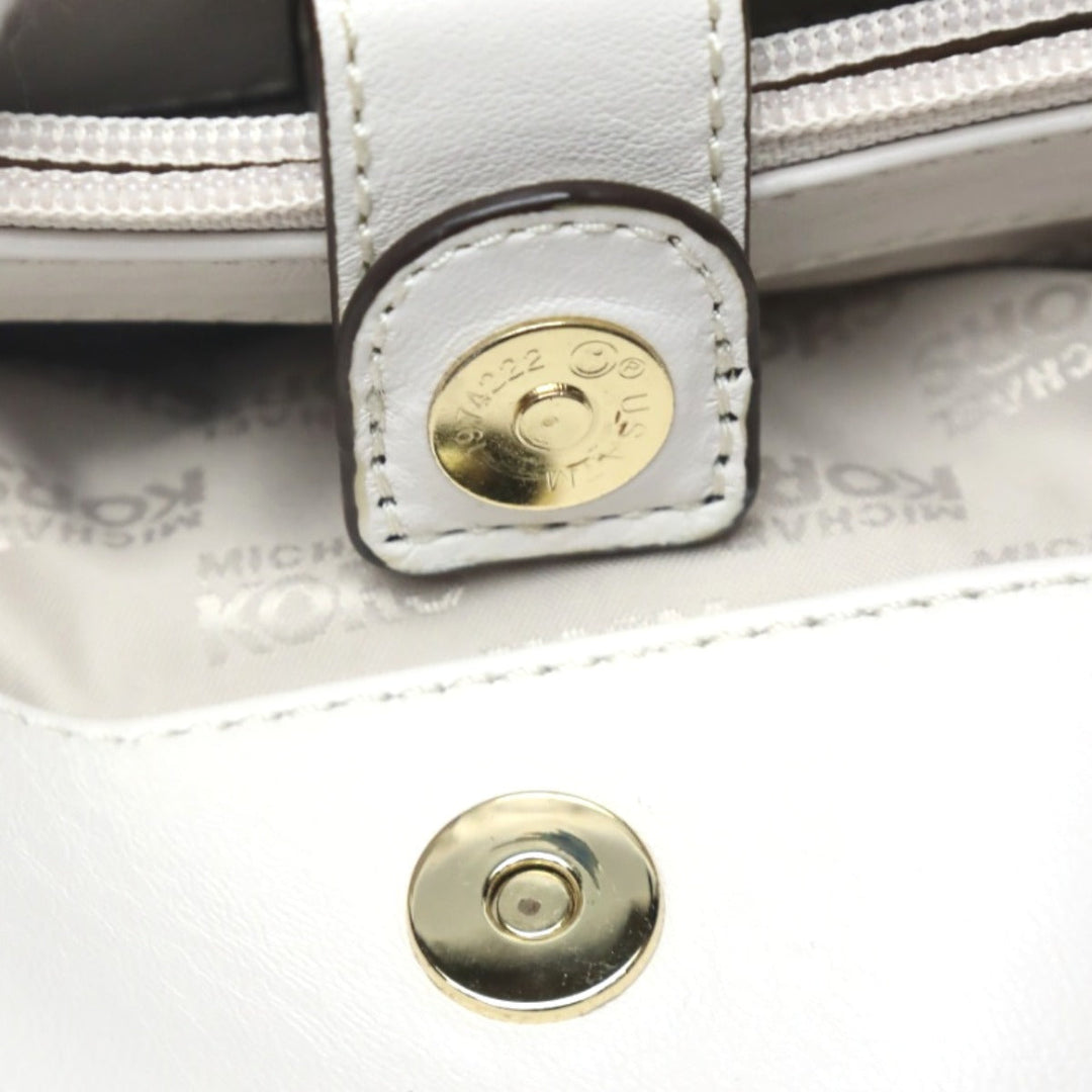 MICHAEL KORS Handbag Calfskin white 2WAYShoulder Bag Women Used Authentic