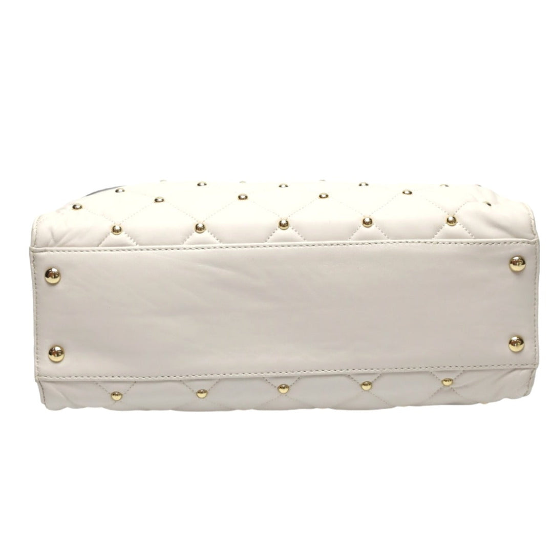 MICHAEL KORS Handbag Calfskin white 2WAYShoulder Bag Women Used Authentic