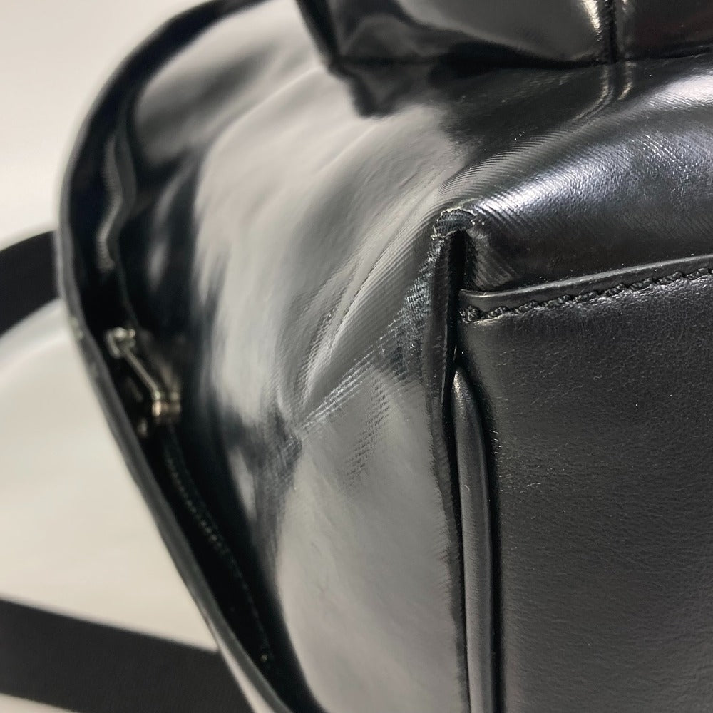 BURBERRY Backpack 8021908 Coated canvas black ML JETT Horseferry mens Used Authentic