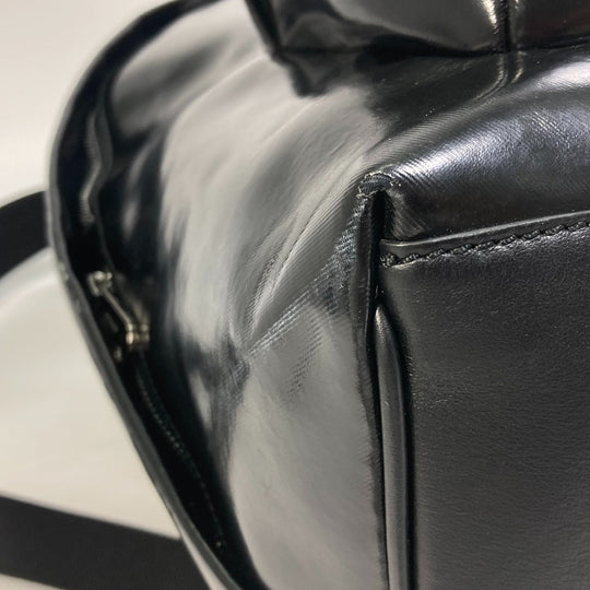 BURBERRY Backpack 8021908 Coated canvas black ML JETT Horseferry mens Used Authentic