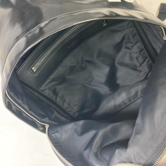 BURBERRY Backpack 8021908 Coated canvas black ML JETT Horseferry mens Used Authentic