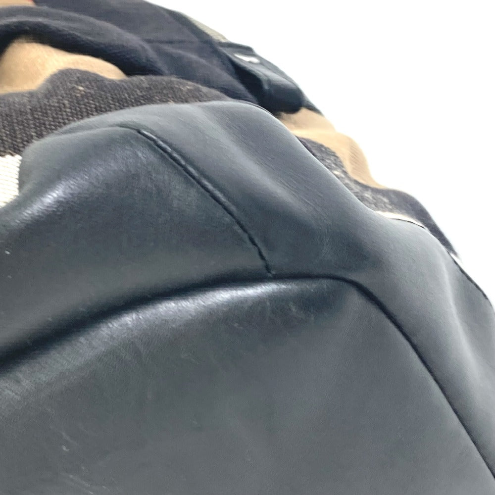 BURBERRY Backpack 3958527 Canvas / leather beige Backpack Mega Check Pattern mens Used Authentic