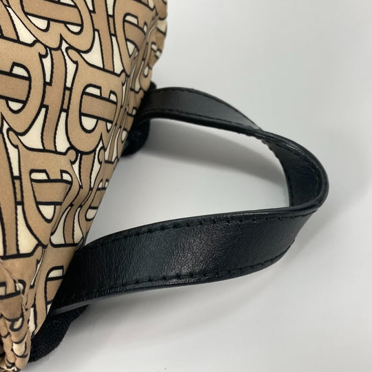 BURBERRY Backpack 8017168 Nylon beige mini TB logo Women Used Authentic