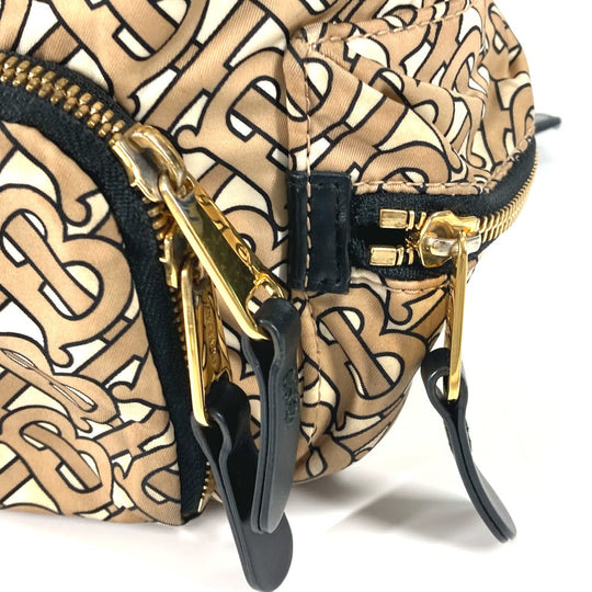 BURBERRY Backpack 8017168 Nylon beige mini TB logo Women Used Authentic