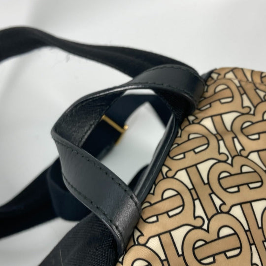 BURBERRY Backpack 8017168 Nylon beige mini TB logo Women Used Authentic