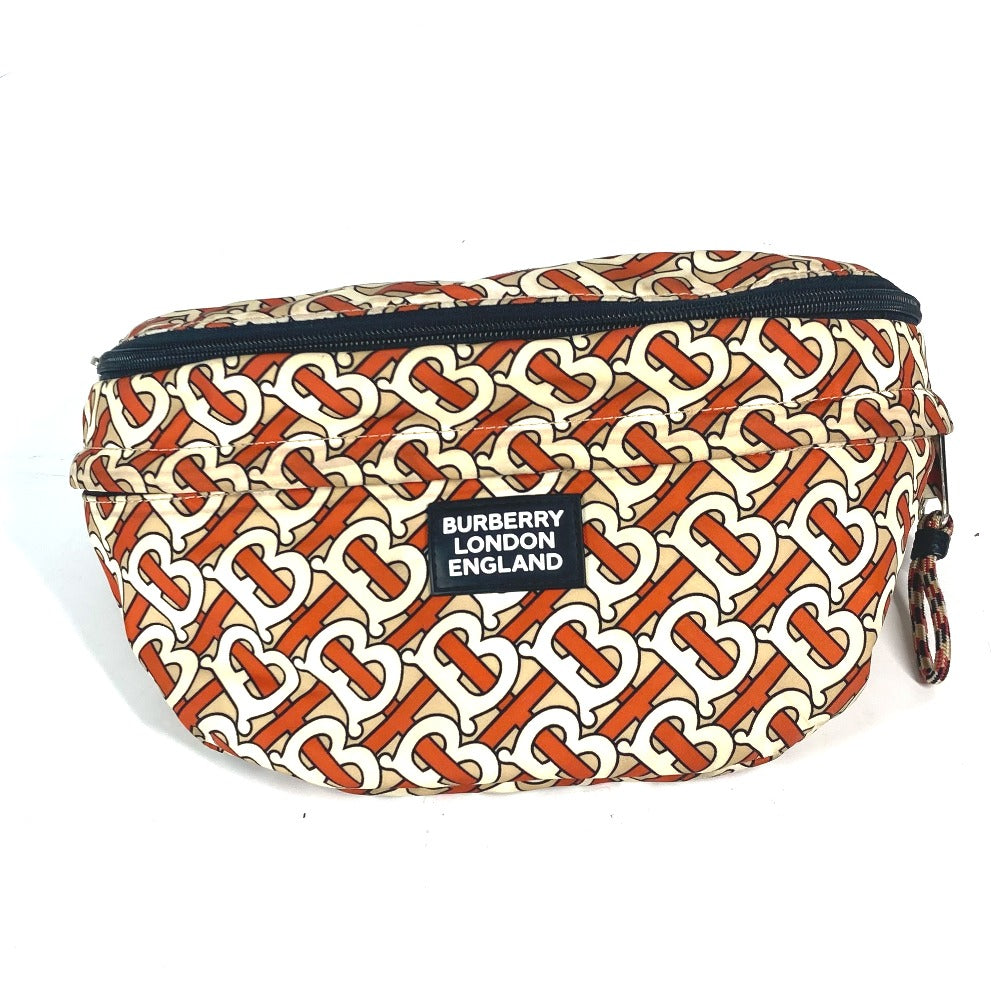 BURBERRY Backpack Nylon Orange Sling bag, waist pouch, belt bag TB logo unisex(Unisex) Used Authentic