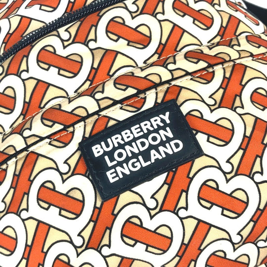 BURBERRY Backpack Nylon Orange Sling bag, waist pouch, belt bag TB logo unisex(Unisex) Used Authentic