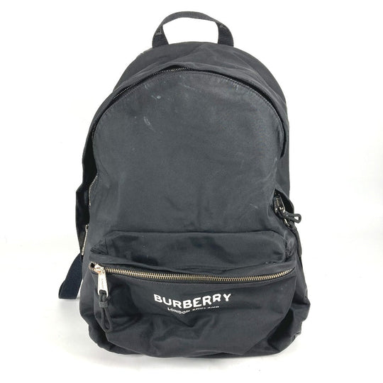 BURBERRY Backpack 8016109 Nylon black By color logo unisex(Unisex) Used Authentic