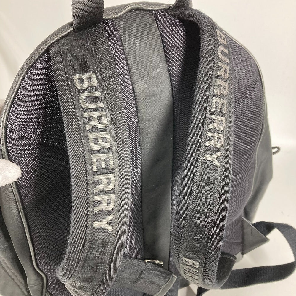 BURBERRY Backpack 8016109 Nylon black By color logo unisex(Unisex) Used Authentic