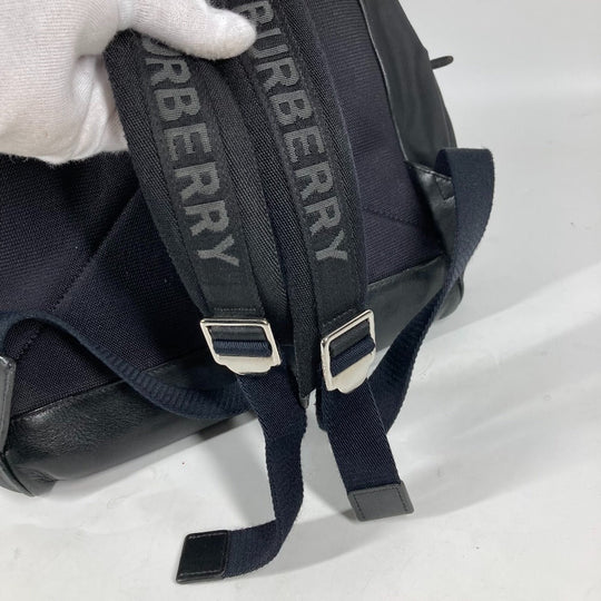 BURBERRY Backpack 8016109 Nylon black By color logo unisex(Unisex) Used Authentic