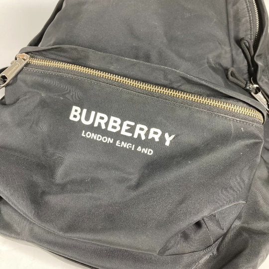 BURBERRY Backpack 8016109 Nylon black By color logo unisex(Unisex) Used Authentic