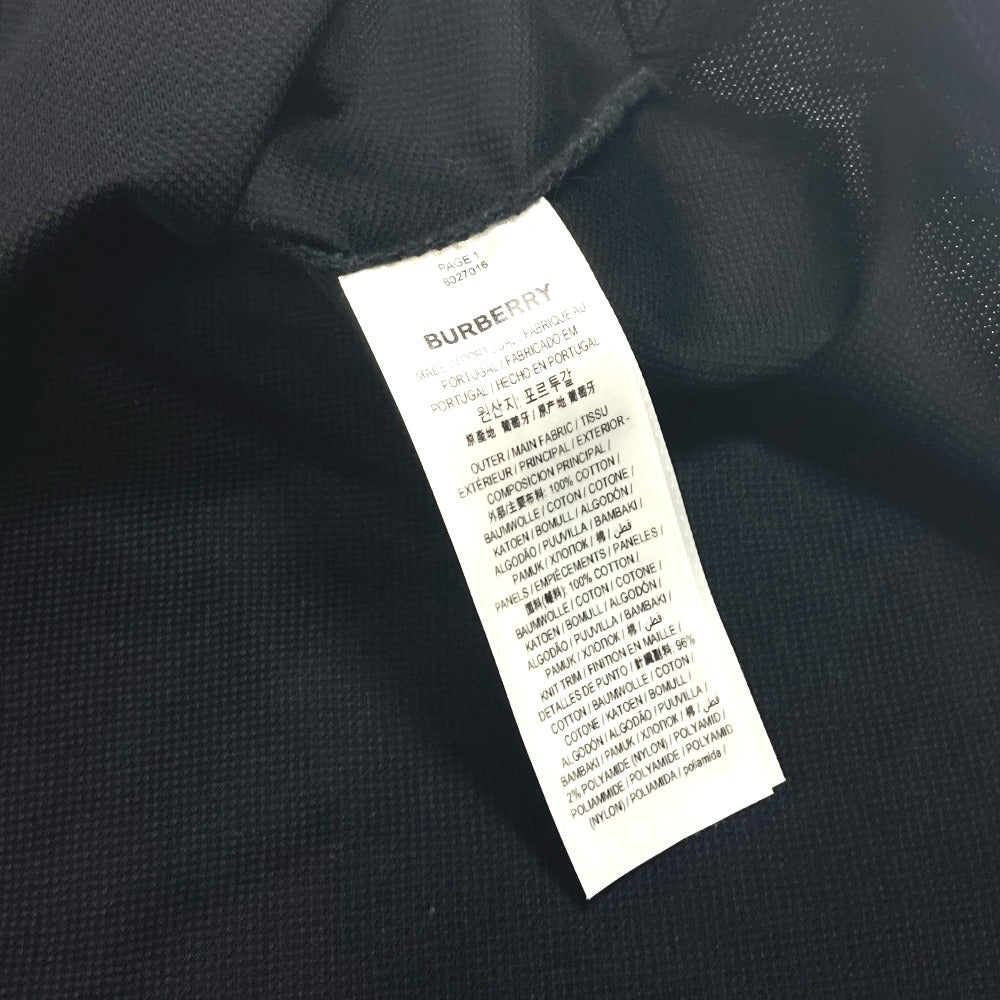 BURBERRY Short sleeve polo shirt 8027016 cotton black apparel tops short sleeves Monogram TB Stripe mens S Used Authentic