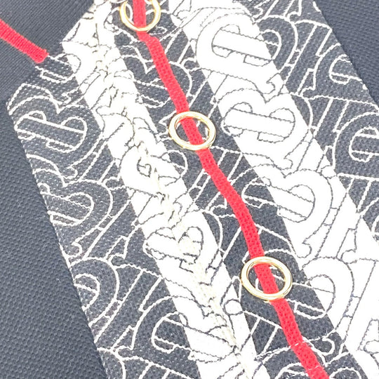 BURBERRY Short sleeve polo shirt 8027016 cotton black apparel tops short sleeves Monogram TB Stripe mens S Used Authentic