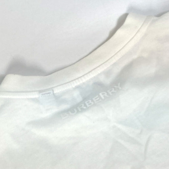 BURBERRY Short sleeve T-shirt 8037303 cotton white LOVE mens M Used Authentic