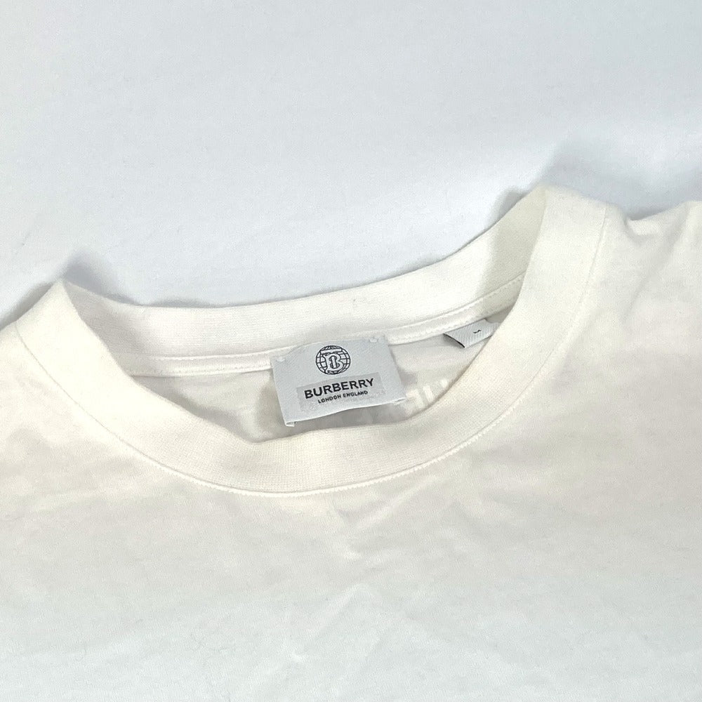 BURBERRY Short sleeve T-shirt 8037303 cotton white LOVE mens M Used Authentic