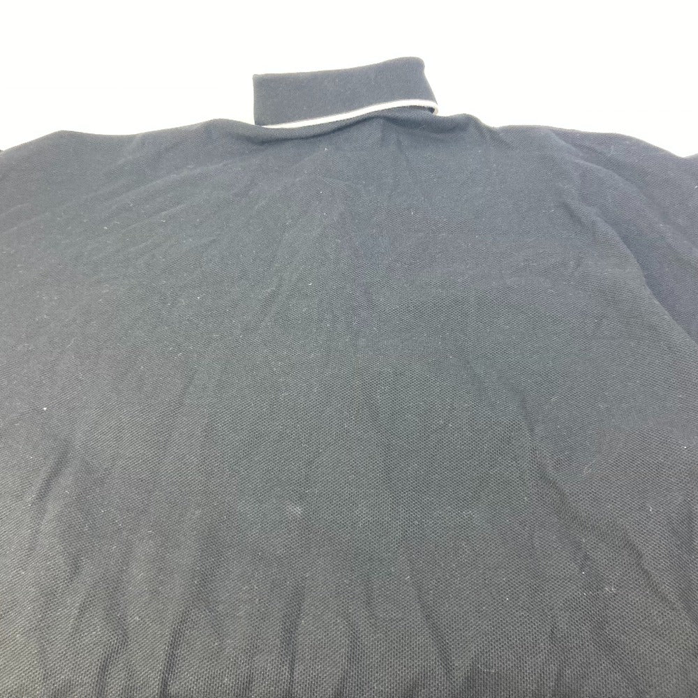 BURBERRY poncho 8015131 cotton black outer TB logo bicolor Women S Used Authentic