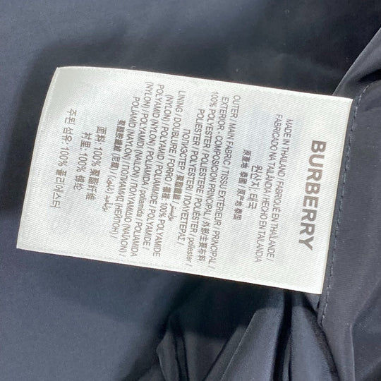 BURBERRY Jacket Nylon black Outer Apparel Long Sleeve Tops Check Inside hoodie logo mens ‚k Used Authentic