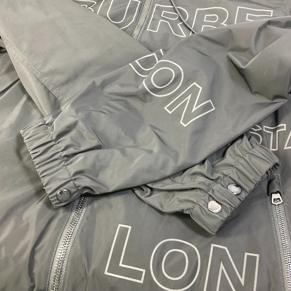 BURBERRY Jacket Nylon black Outer Apparel Long Sleeve Tops Check Inside hoodie logo mens ‚k Used Authentic