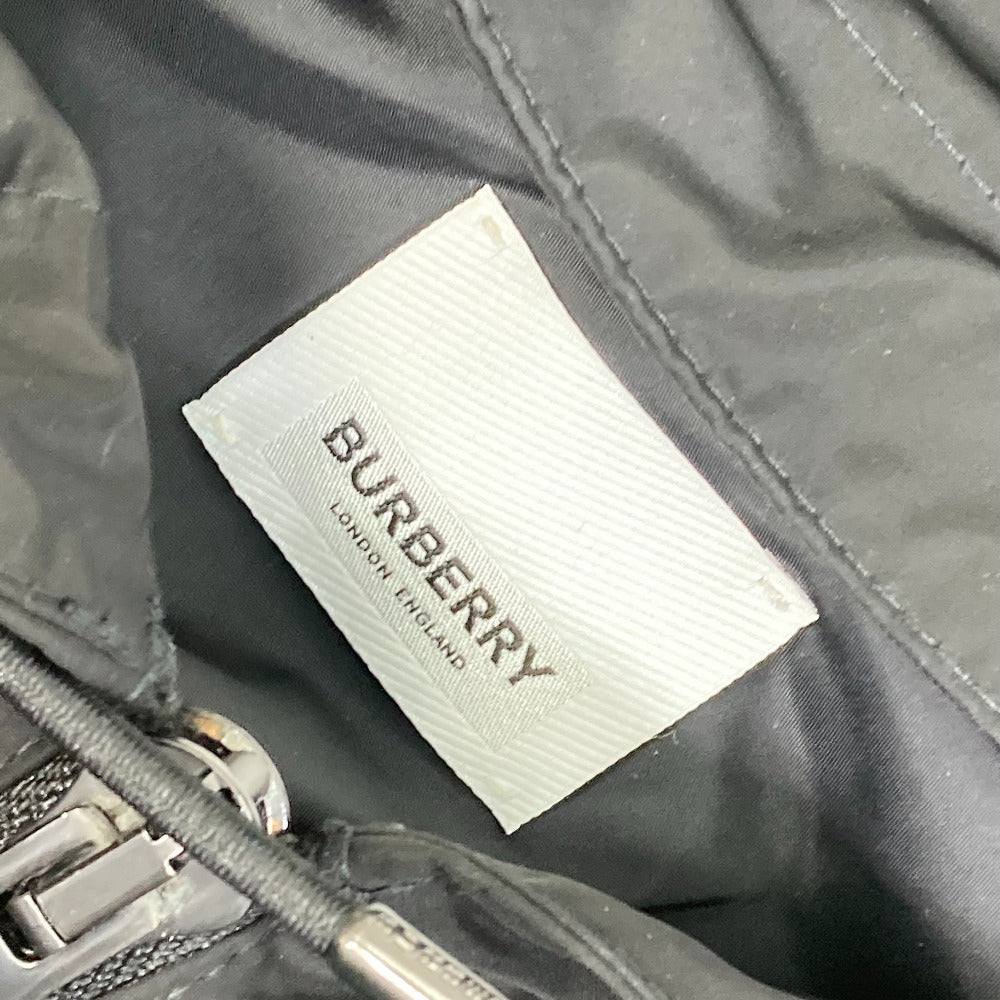 BURBERRY Jacket Nylon black Outer Apparel Long Sleeve Tops Check Inside hoodie logo mens ‚k Used Authentic