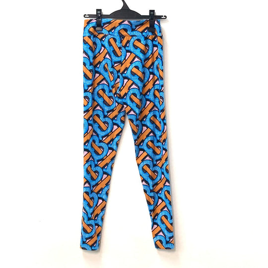 BURBERRY Pants 8033182 Nylon Orange apparel long pants TB leggings Women M Used Authentic
