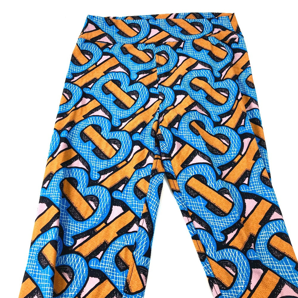 BURBERRY Pants 8033182 Nylon Orange apparel long pants TB leggings Women M Used Authentic