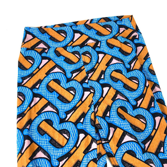 BURBERRY Pants 8033182 Nylon Orange apparel long pants TB leggings Women M Used Authentic