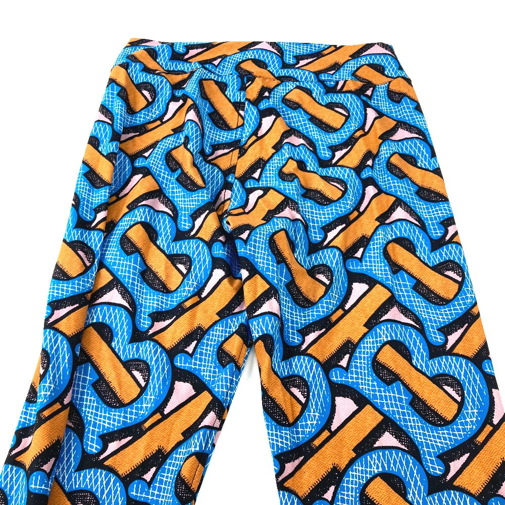 BURBERRY Pants 8033182 Nylon Orange apparel long pants TB leggings Women M Used Authentic