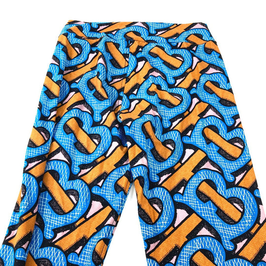 BURBERRY Pants 8033182 Nylon Orange apparel long pants TB leggings Women M Used Authentic