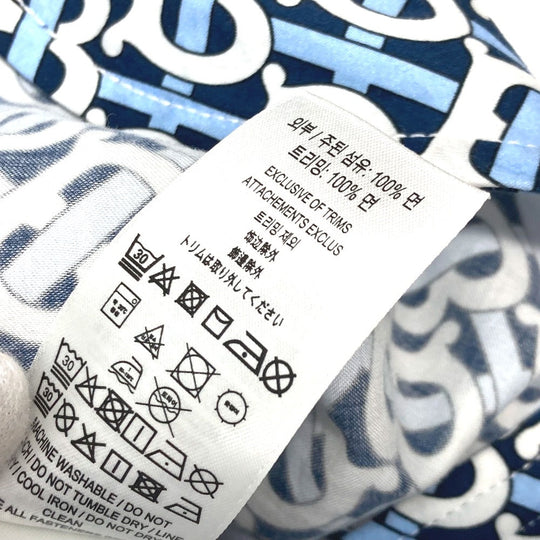 BURBERRY one piece 8048813 cotton blue Long sleeve apparel TB shirt dress logo Women IT 34 Used Authentic