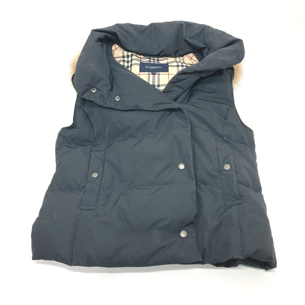 BURBERRY Down vest Nylon black London Women 40 Used Authentic