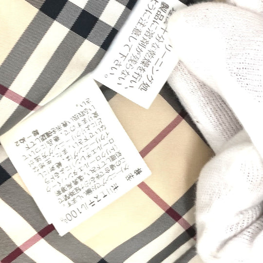 BURBERRY Down vest Nylon black London Women 40 Used Authentic