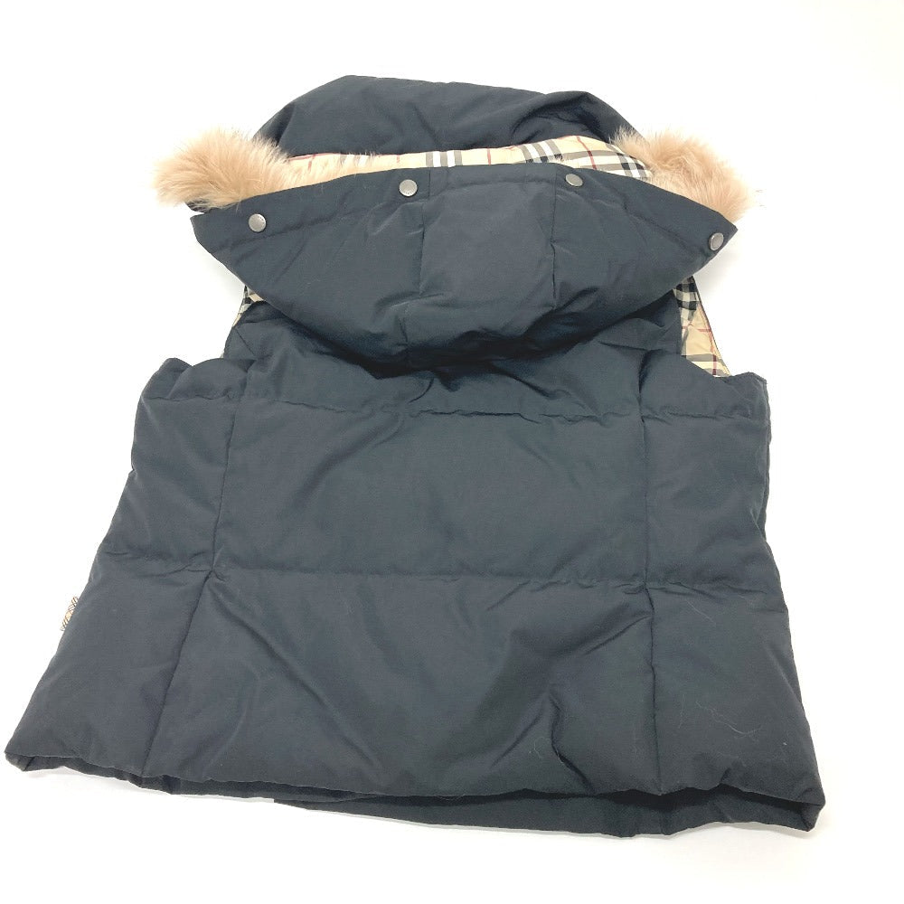BURBERRY Down vest Nylon black London Women 40 Used Authentic