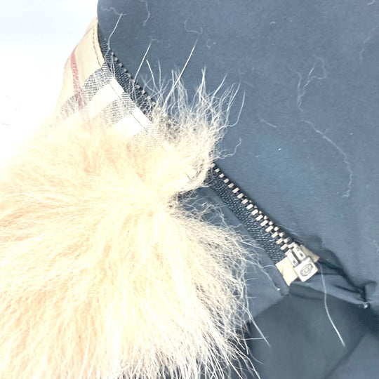 BURBERRY Down vest Nylon black London Women 40 Used Authentic