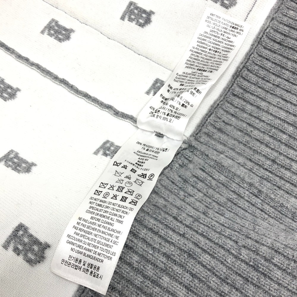 BURBERRY cardigan 8028721 wool gray TB logo all-over pattern SP