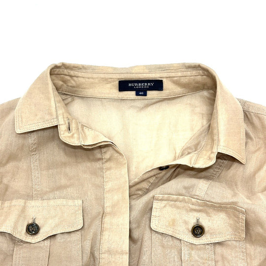 BURBERRY one piece silk beige Burberry London 40