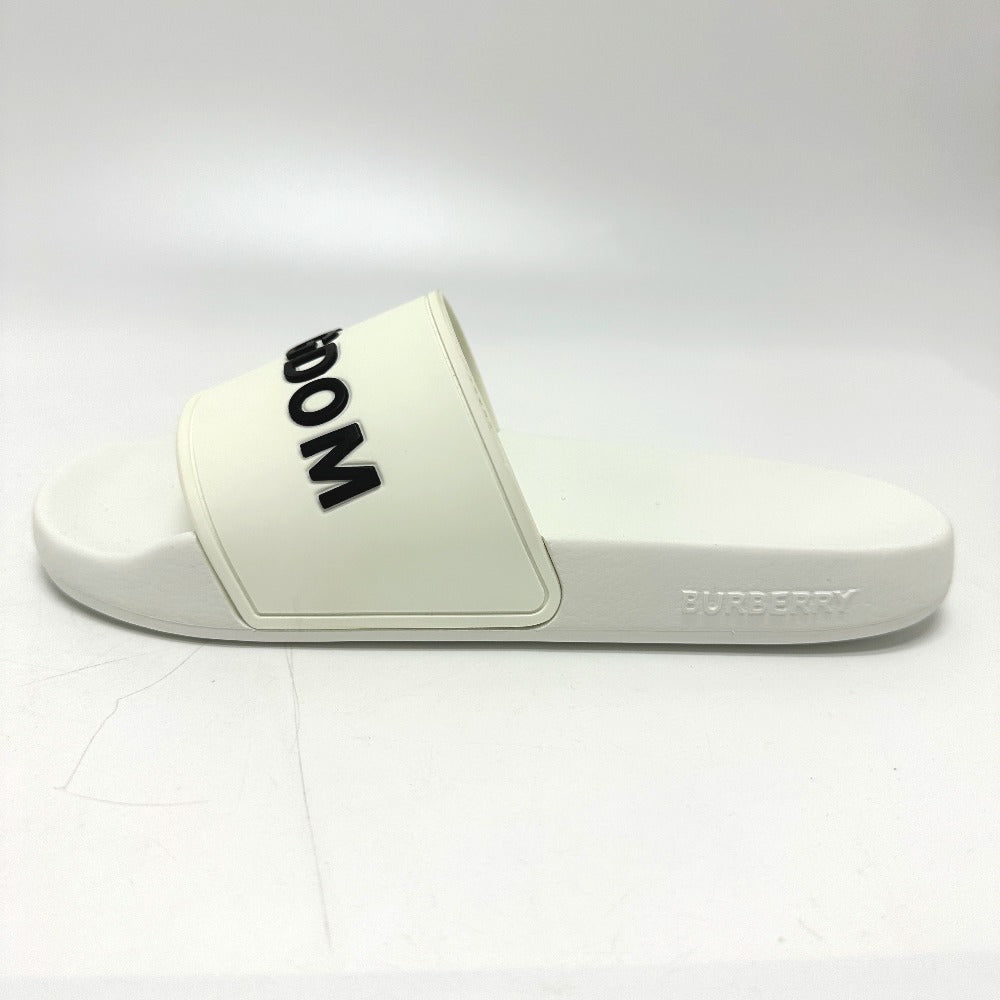 BURBERRY Sandals rubber white Two-tone beach sandals logo KINGDOM Women 37 Used Authentic