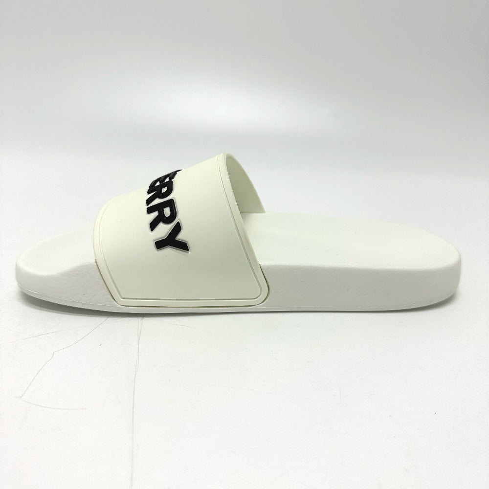 BURBERRY Sandals rubber white Two-tone beach sandals logo KINGDOM Women 37 Used Authentic