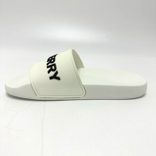 BURBERRY Sandals rubber white Two-tone beach sandals logo KINGDOM Women 37 Used Authentic