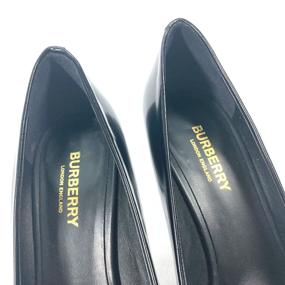 BURBERRY pumps 8008584 leather beige Tricolor color Women 37.5 Used Authentic