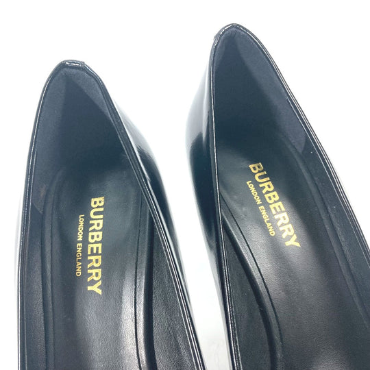 BURBERRY pumps 8008584 leather beige Tricolor color Women 37.5 Used Authentic