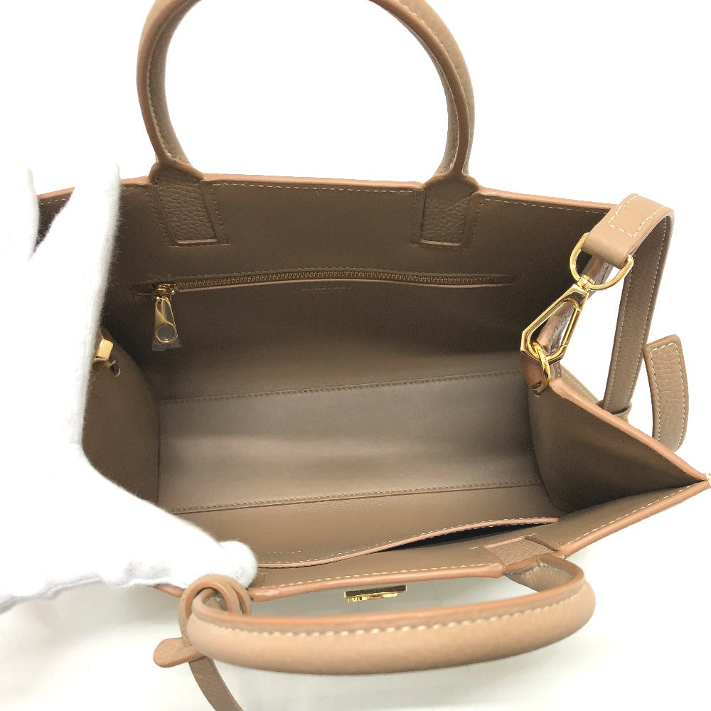 BURBERRY Handbag 8072522 leather White x beige BT Bicolor